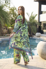 Lime Green Printed Lawn Farshi Set Rangrez by Sakeena Hasan RBS1