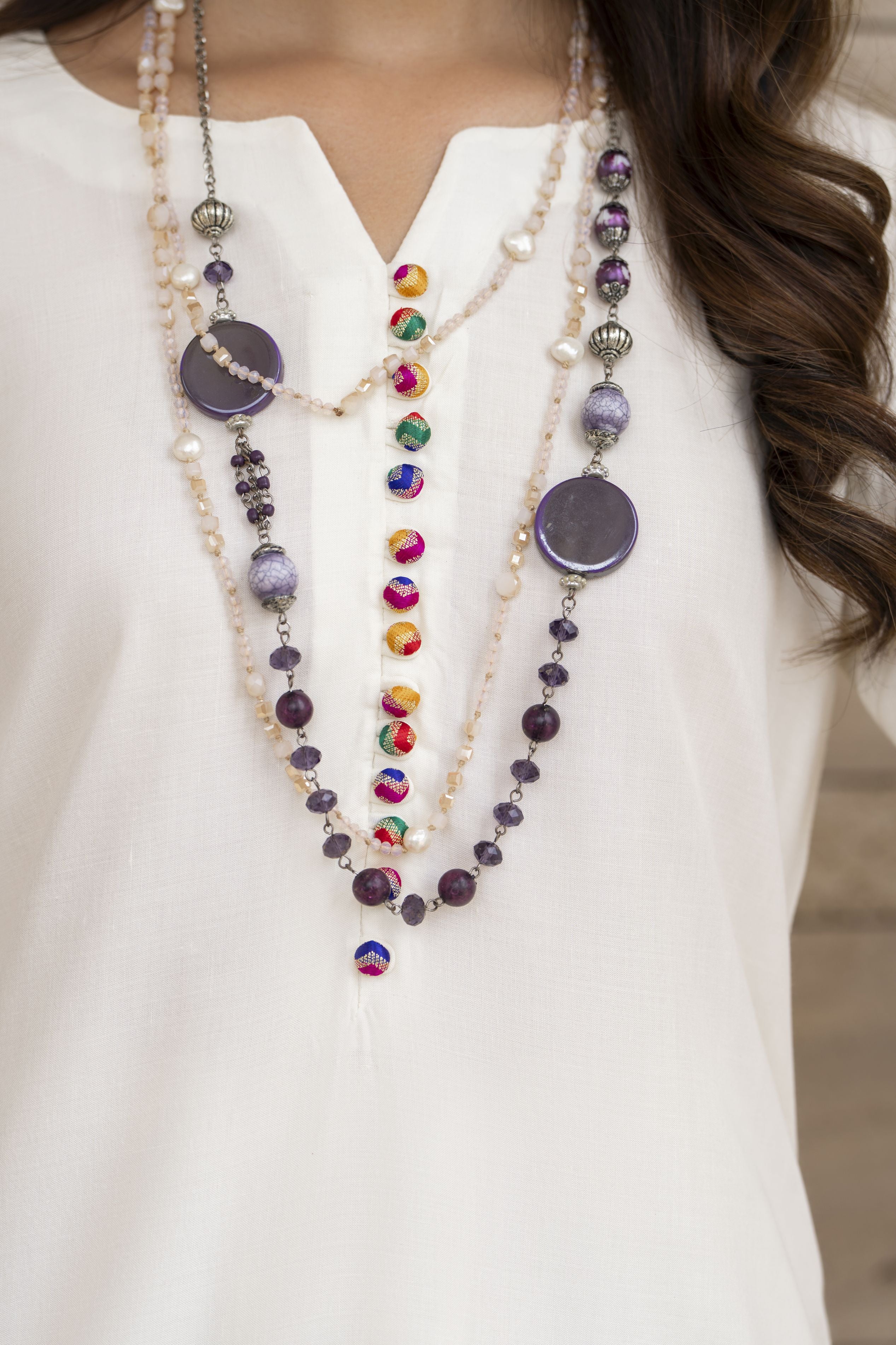 Zaiwa Winterlite 2Pc Linen Embroidered Off White Suit ZWL11