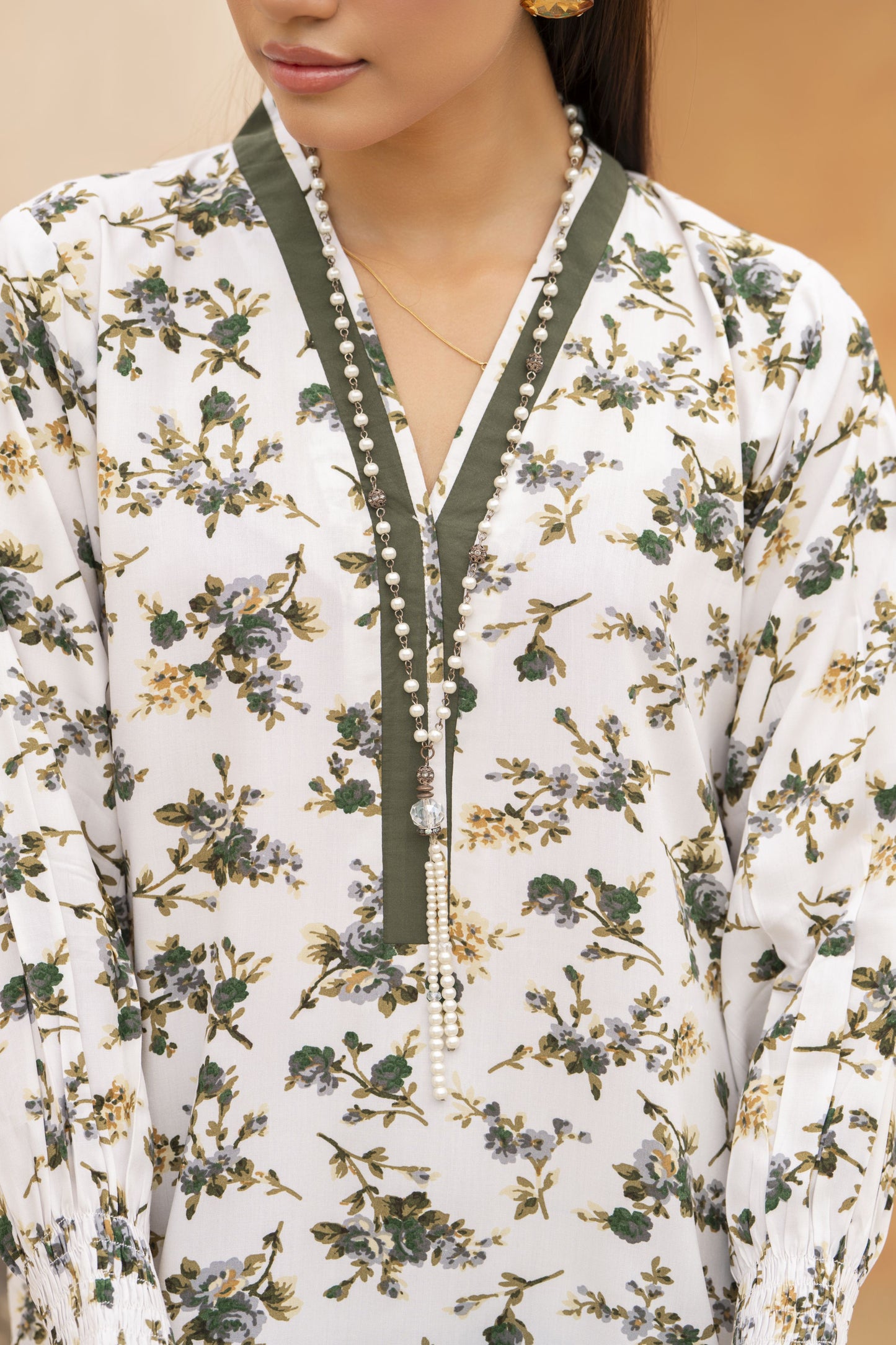 Printed Linen 2pc Ready to Wear Dress by Gul Warun LDG1