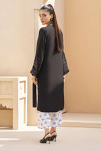 Black Solid and Printed Linen 2pc Ready to Wear Dress by Gul Warun LDG10