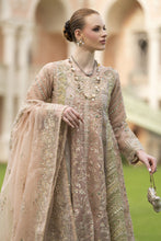 Silver 3pc Organza Handwork Long Frock with Sharara – The Occasion OS4