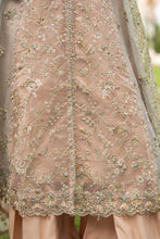 Silver 3pc Organza Handwork Long Frock with Sharara – The Occasion OS4