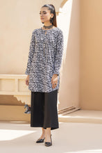 Black Printed Linen 2pc Ready to Wear Dress by Gul Warun LDG2