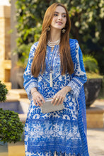 Blue & White Printed Lawn Farshi Suit Rangrez by Sakeena Hasan RBS6