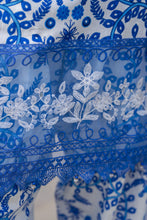 Blue & White Printed Lawn Farshi Suit Rangrez by Sakeena Hasan RBS6
