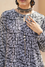 Black Printed Linen 2pc Ready to Wear Dress by Gul Warun LDG2