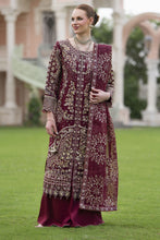 Silver 3pc Organza Handwork Long Shirt with Grip Sharara – The Occasion OS2