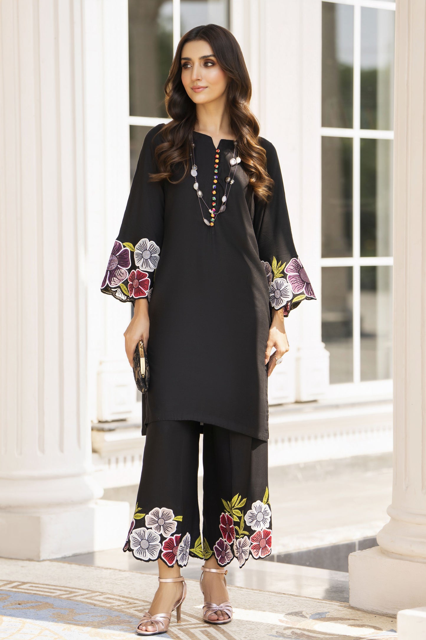 Zaiwa Winterlite 2Pc Linen Embroidered Casual Suit ZWL9