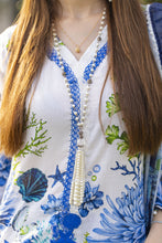 White & Blue Marine-Inspired Lawn Farshi Suit Rangrez by Sakeena Hasan RBS9