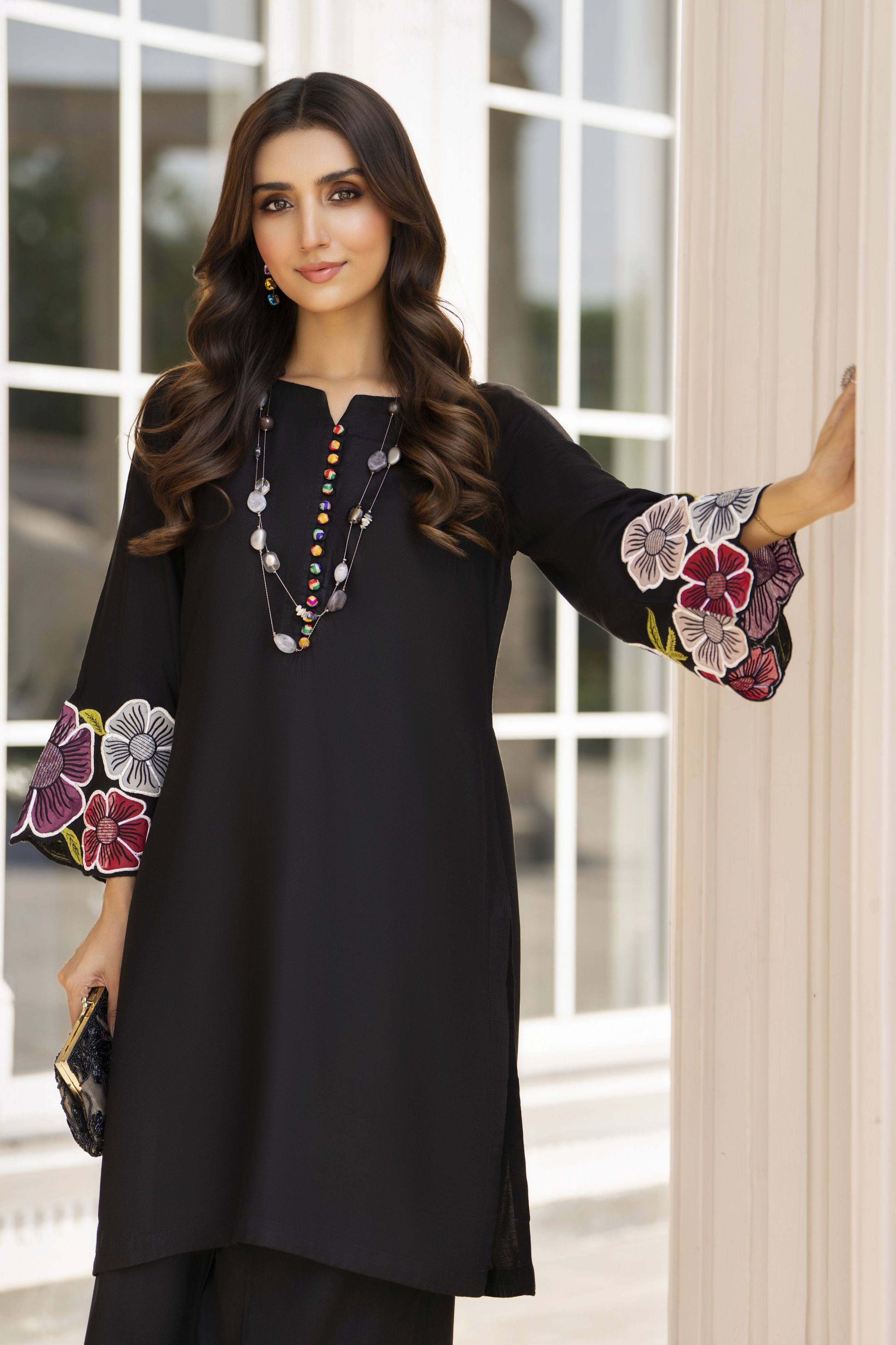 Zaiwa Winterlite 2Pc Linen Embroidered Casual Suit ZWL9