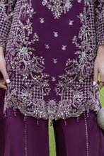 Silver 3pc Organza Handwork Sharara Suit – The Occasion OS1