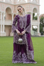 Silver 3pc Organza Handwork Sharara Suit – The Occasion OS1