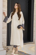 Cream 3pc Linen Dress with Chiffon Dupatta – Linen Aura by Miski LAM1