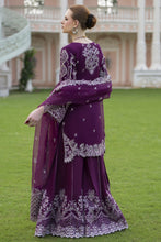 Silver 3pc Organza Handwork Sharara Suit – The Occasion OS1