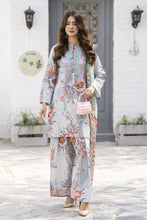 3pc  Pastel Floral Broshia Lawn Farshi Shalwar Ready to Wear Suit by Zaiwa – LTZ6