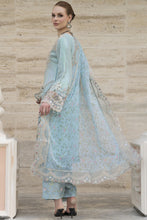 Silver 3pc Chiffon Handwork Suit with Wide-Leg Trousers – The Occasion OS5
