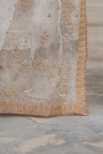Silver 3pc Organza Handwork Frock with Sharara – The Occasion OS3