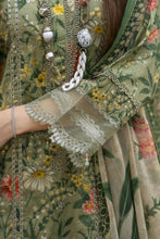 Olive Green Printed Lawn Chikankari Suit Rangrez by Sakeena Hasan RBS3