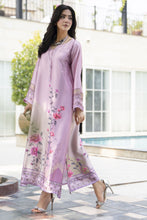Aleezay 2pc Hand-Embellished Tea Pink Floral Silk Kaftan – AKF4