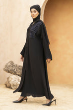 Zaina Veil of Grace – Hand Embellished Classic Black Abaya ZMD6