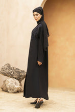 Zaina Veil of Grace – Hand Embellished Classic Black Abaya ZMD6