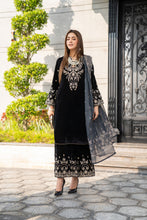 Vogue Vistas Velvet Embroidered Dress by Zaiwa ZB8