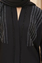 Zaina Veil of Grace – Hand Embellished Classic Black Abaya ZMD6