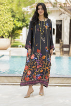 Aleezay 2pc Hand-Embellished Floral Charmeuse Silk Kaftan – AKF2