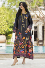 Aleezay 2pc Hand-Embellished Floral Charmeuse Silk Kaftan – AKF2