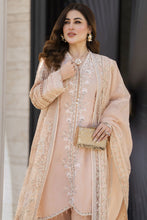 Shaadi by Silver Pink Embroidered Organza Handwork Long Gown Set SXS3