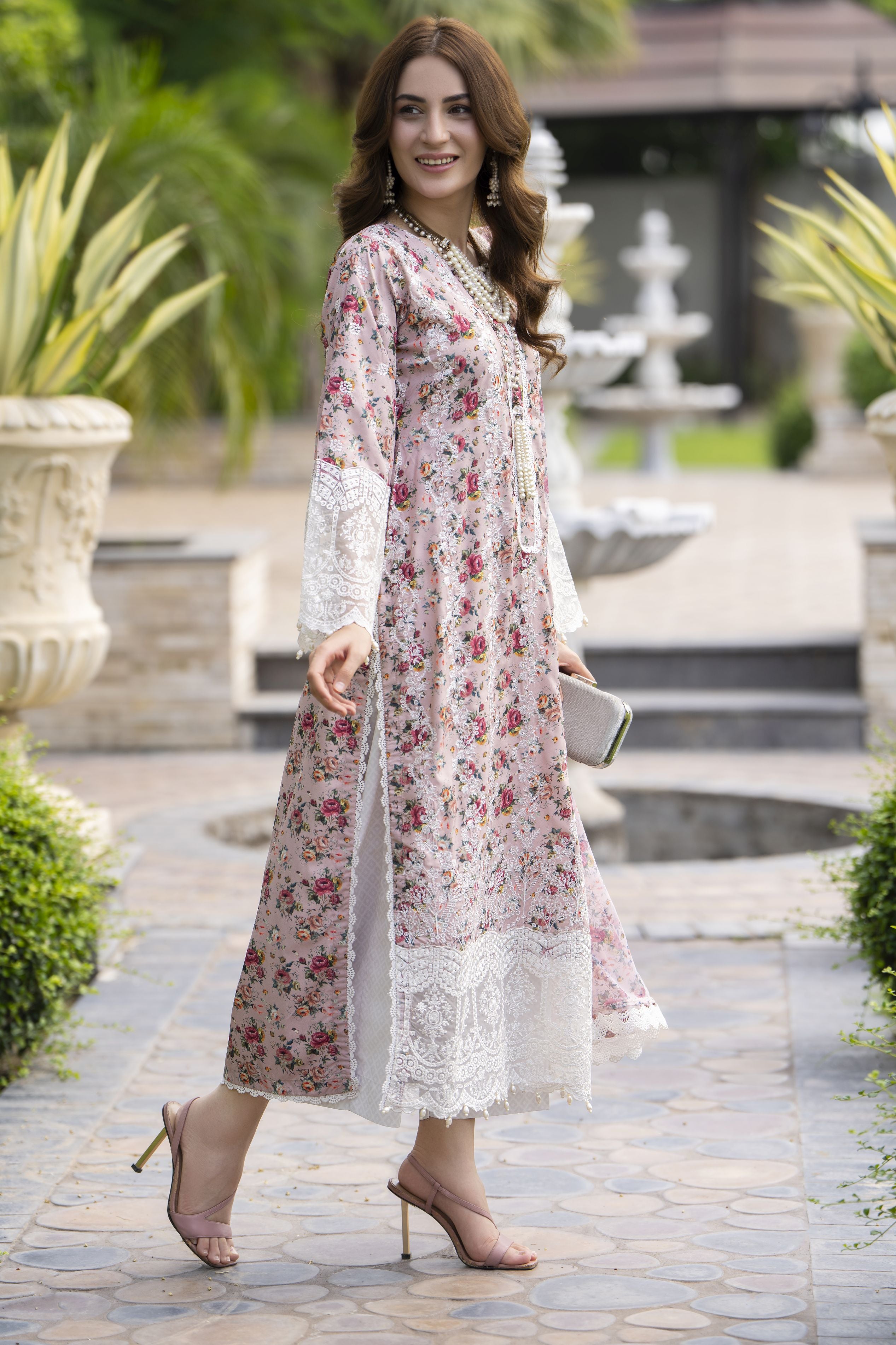 Modern Muse by Arwah – 3pc Printed & Embroidered Grip Suit MMB7