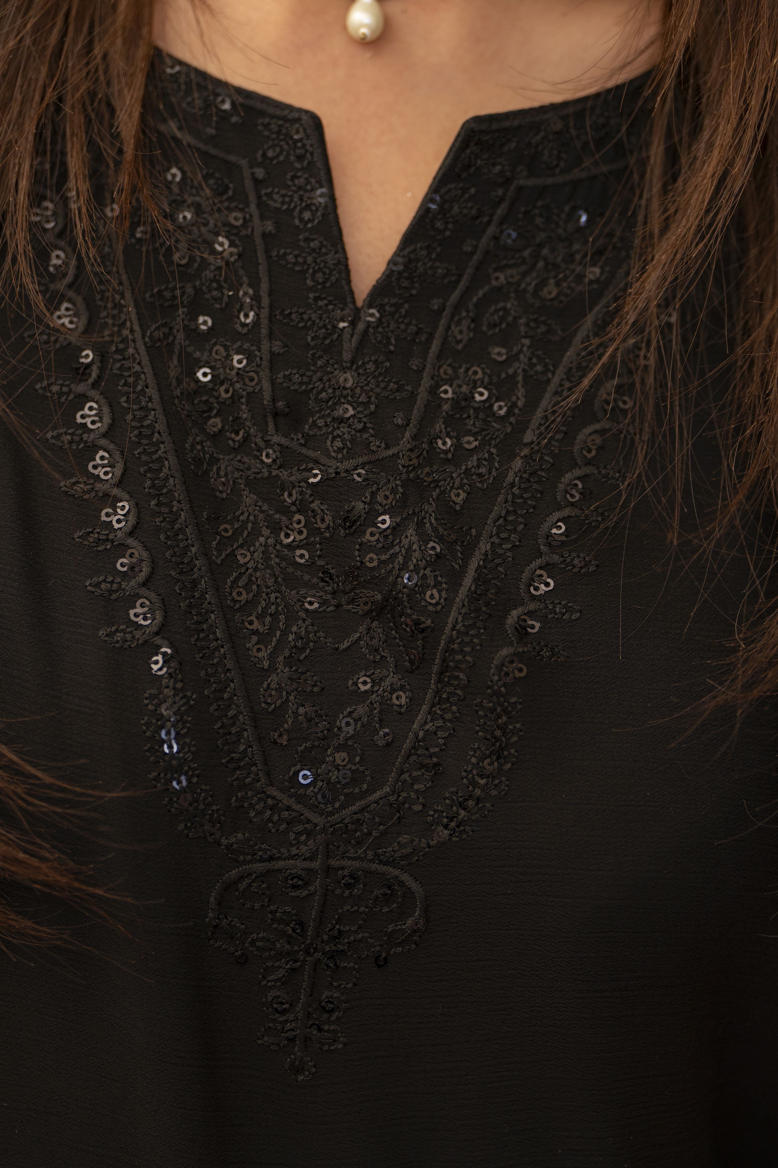 Black Long Frock by Bahaar e Gul Warun BGW04