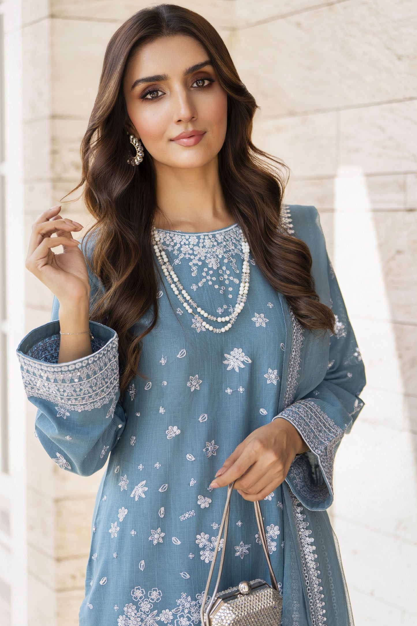 Zaiwa Winterlite 3Pc Khaddar Embroidered Casual Women Suit ZWL10