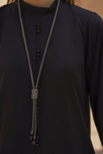 Black Solid Linen 2pc Ready to Wear Dress by Gul Warun LDG4