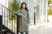 Zaina Bliss 3pc Printed Lawn Long Shirt With Gota Work Bliss2