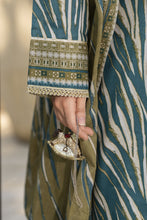 Zaina Bliss 3pc Printed Lawn Long Shirt With Gota Work Bliss2