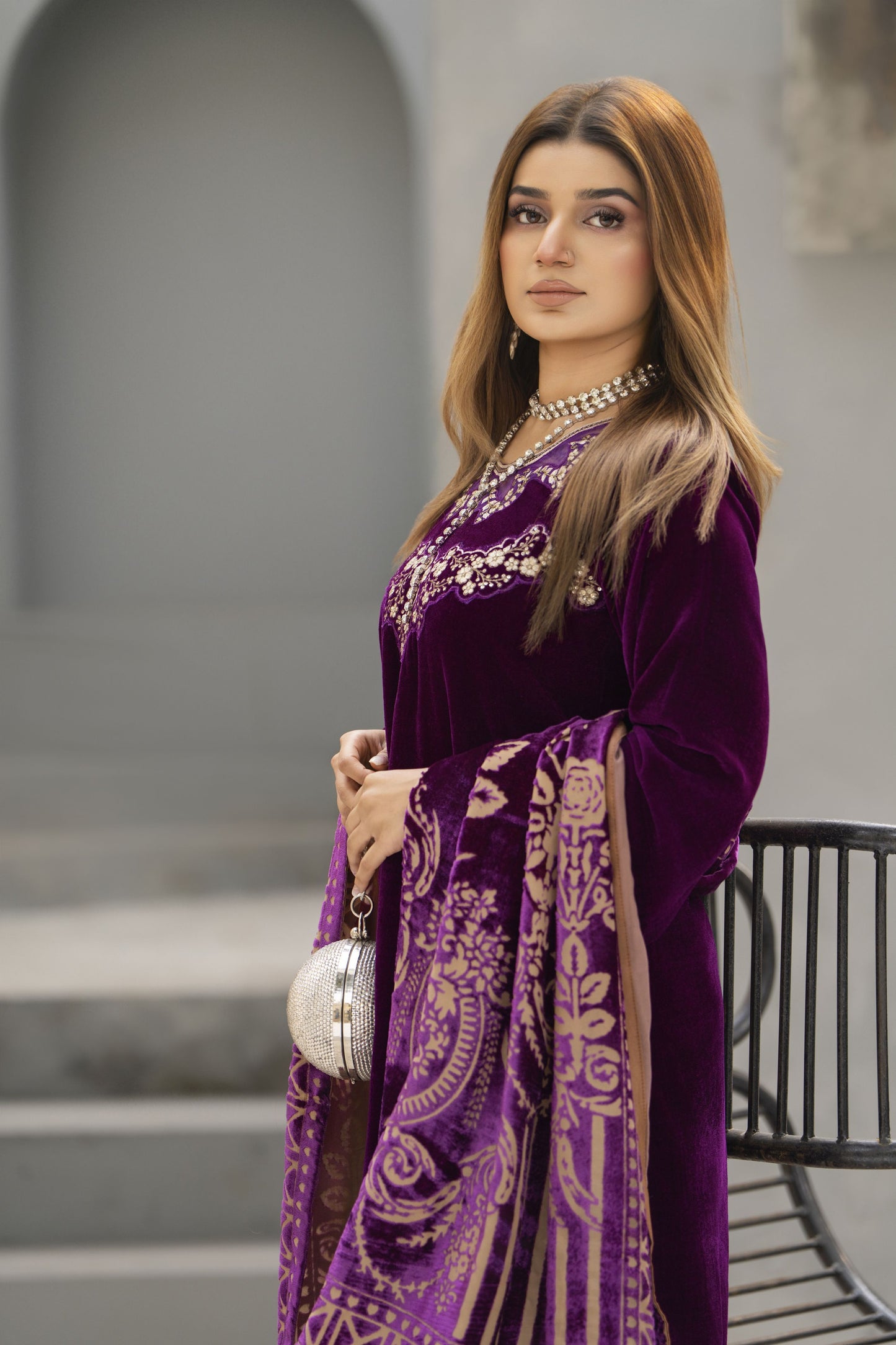 Zaina Plush – Nyra Velvet Ready to Wear 3pc Suit
