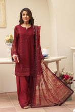 Maroon 3PC Farshi Shalwar Dress by Bahaar e Gul Warun BGW05