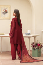 Maroon 3PC Farshi Shalwar Dress by Bahaar e Gul Warun BGW05