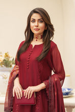 Maroon 3PC Farshi Shalwar Dress by Bahaar e Gul Warun BGW05