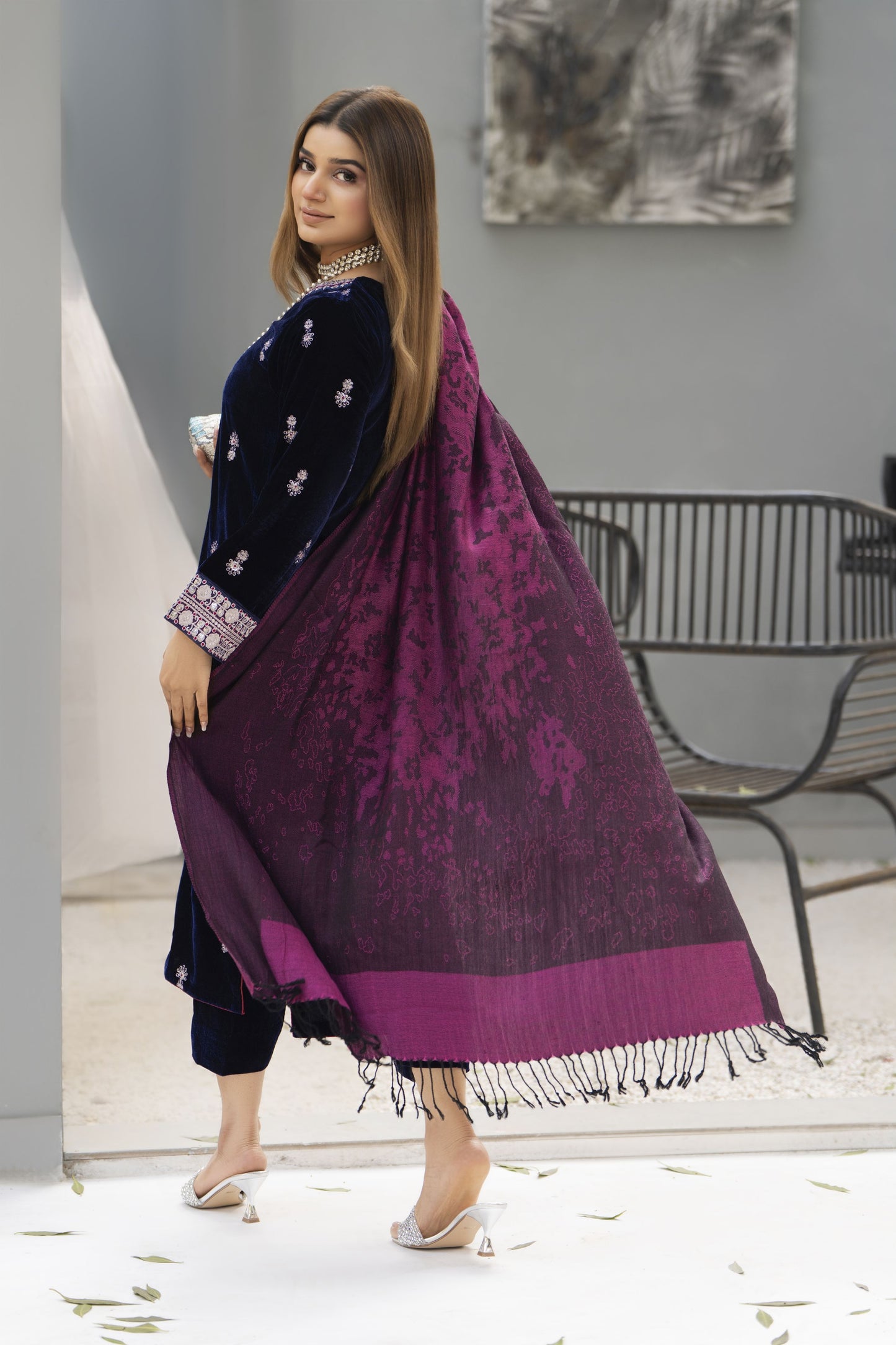Zaina Plush – Elin Velvet Ready to Wear 3pc Suit
