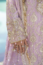 Shaadi by Silver Chiffon Handwork Long Shirt with Net Sharara SXS8