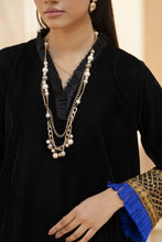 Opera Luxury Black Velvet Ready to Wear 2 Pcs Dress by Gulwarun GW382