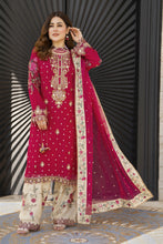 Shaadi by Silver Shocking Pink Chiffon Handwork Formal Shalwar Set SXS4