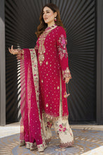 Shaadi by Silver Shocking Pink Chiffon Handwork Formal Shalwar Set SXS4