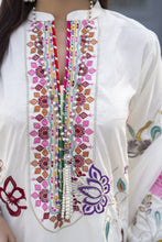 Zaiwa Ivory Linen 3pc Ready to Wear Designer Womens Dress | Sku Code: ZBRW12
