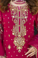 Shaadi by Silver Shocking Pink Chiffon Handwork Formal Shalwar Set SXS4