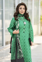 Zaina Bliss 3pc Chikankari Long Shirt With Printed Trousers Bliss11