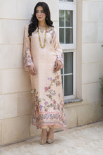 Aleezay 2pc Hand-Embellished Cream Floral Silk Kaftan – AKF3