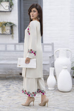 Zaiwa Beige Linen 2pc Handmade Neckline Designer Womenswear | Sku Code: ZBRW11